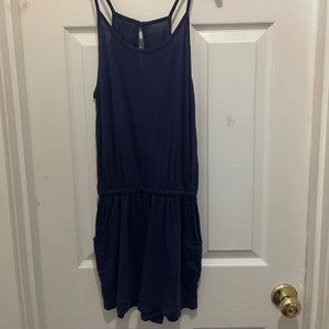 Habitual Girl Navy Romper